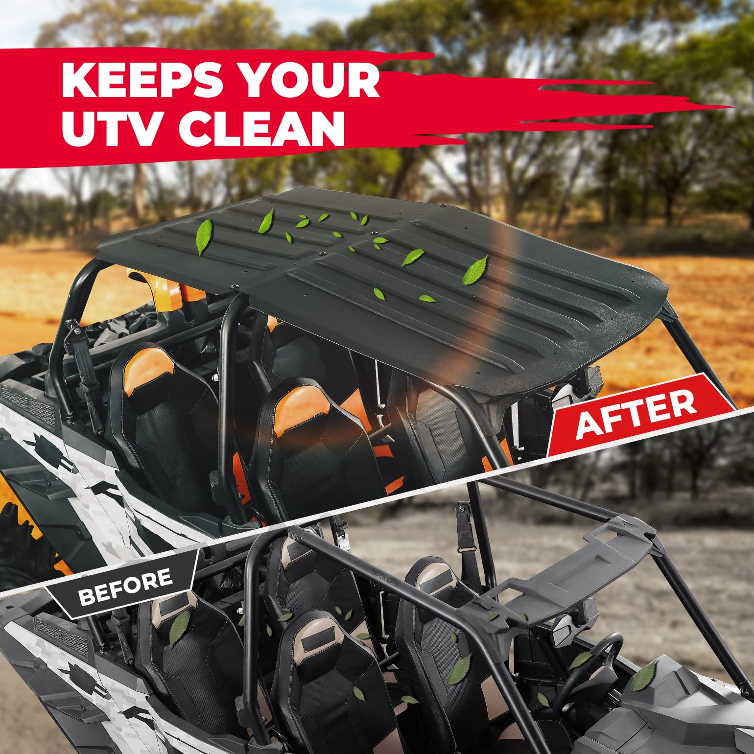 KEMIMOTO tetto rigido 4 porte Polaris RZR XP 4 1000 plastica