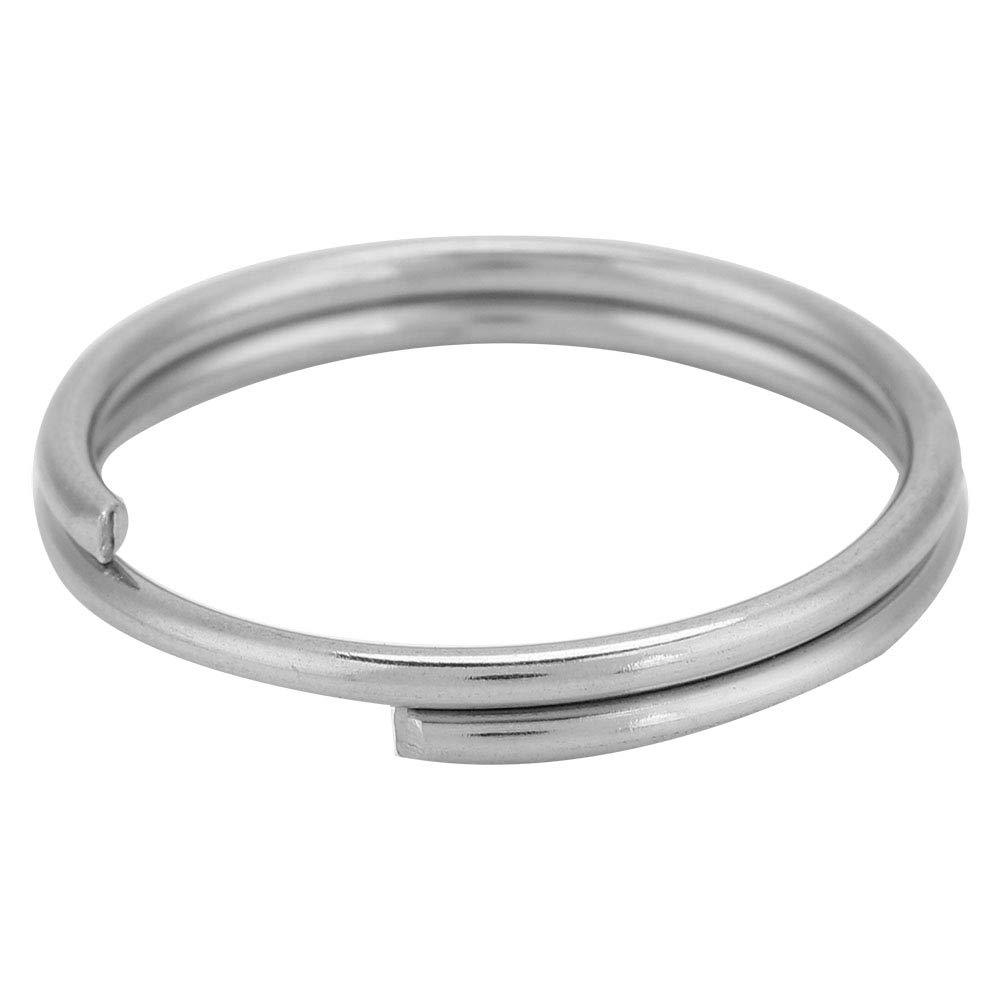 AOWINHIT Anelli portachiavi acciaio 22 mm 10 pezzi