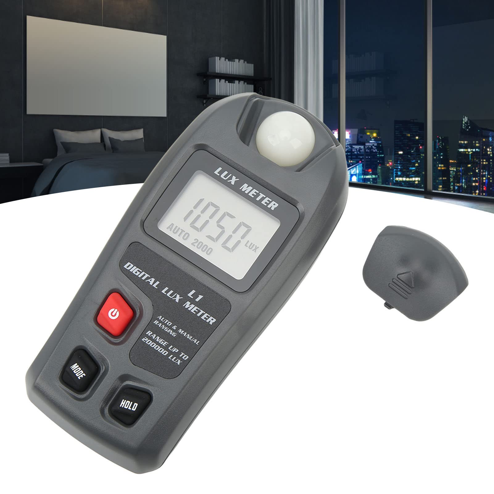 AOWINHIT luxmetro digitale LCD 0,1-20000 lux ABS