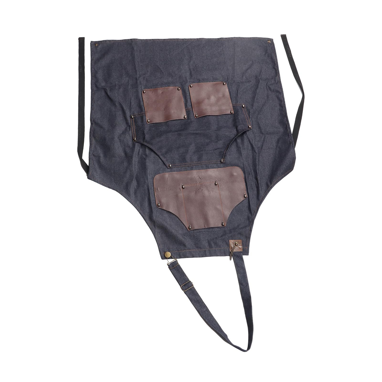 Kuuleyn Grembiule da Lavoro Denim Regolabile con Tasche