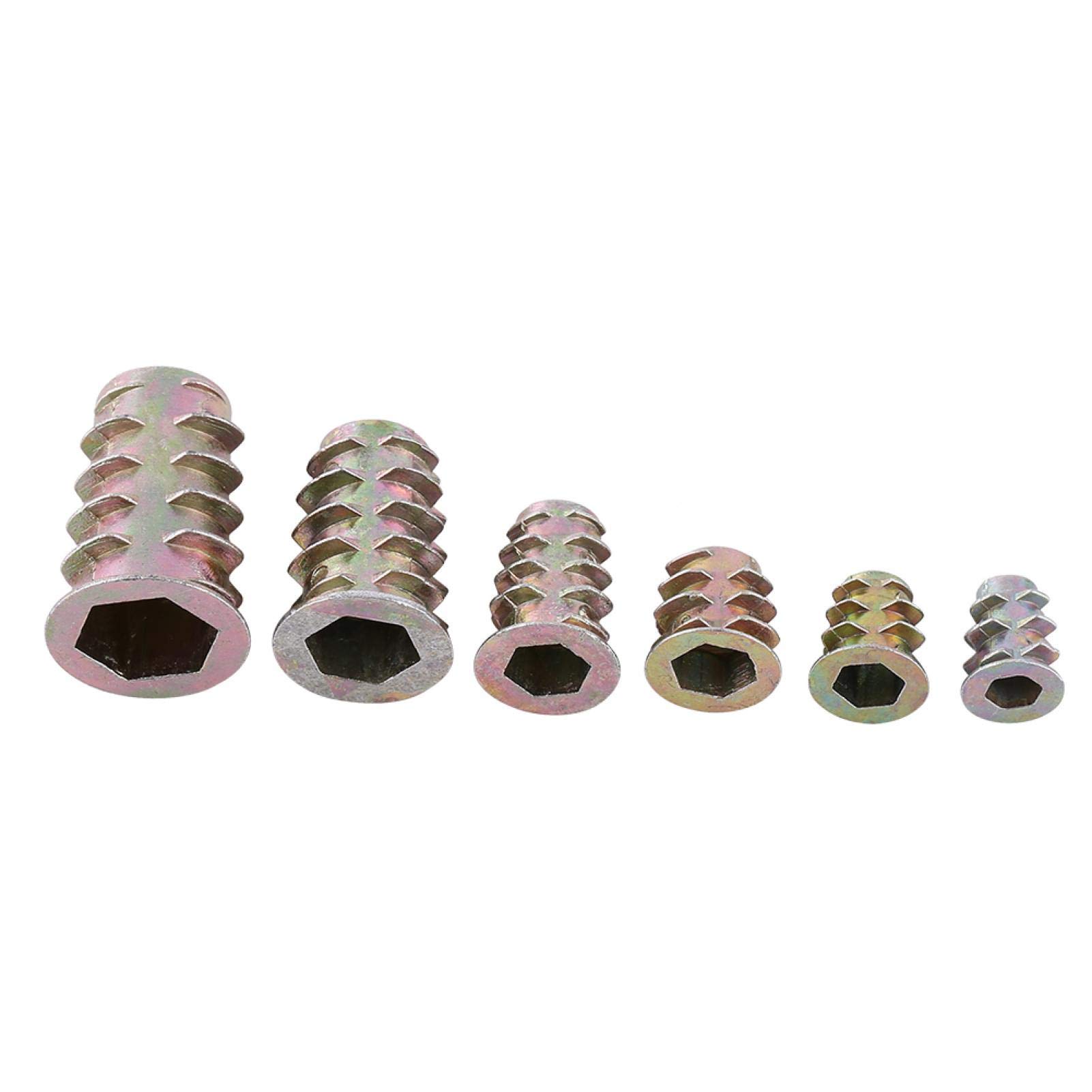 Kuuleyn Dadi Inserti Esagonali M4-M10 Zinco 50 Pezzi