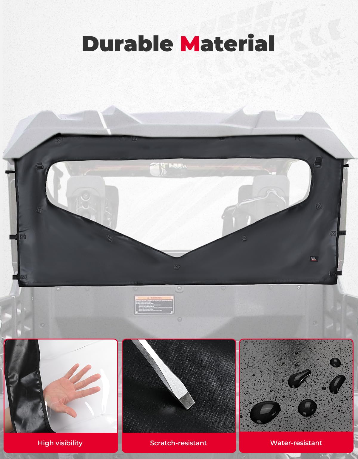 KEMIMOTO Pioneer 1000-6 Lunotto Posteriore Morbido Avvolgibile