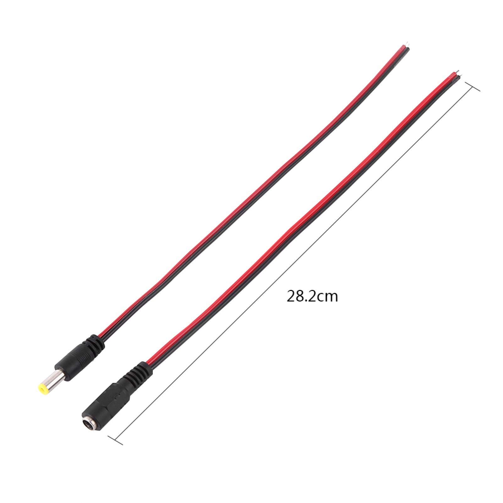 Kuuleyn Cavo Alimentazione CC 2,1x5,5 mm 10 Pezzi Maschio Femmina
