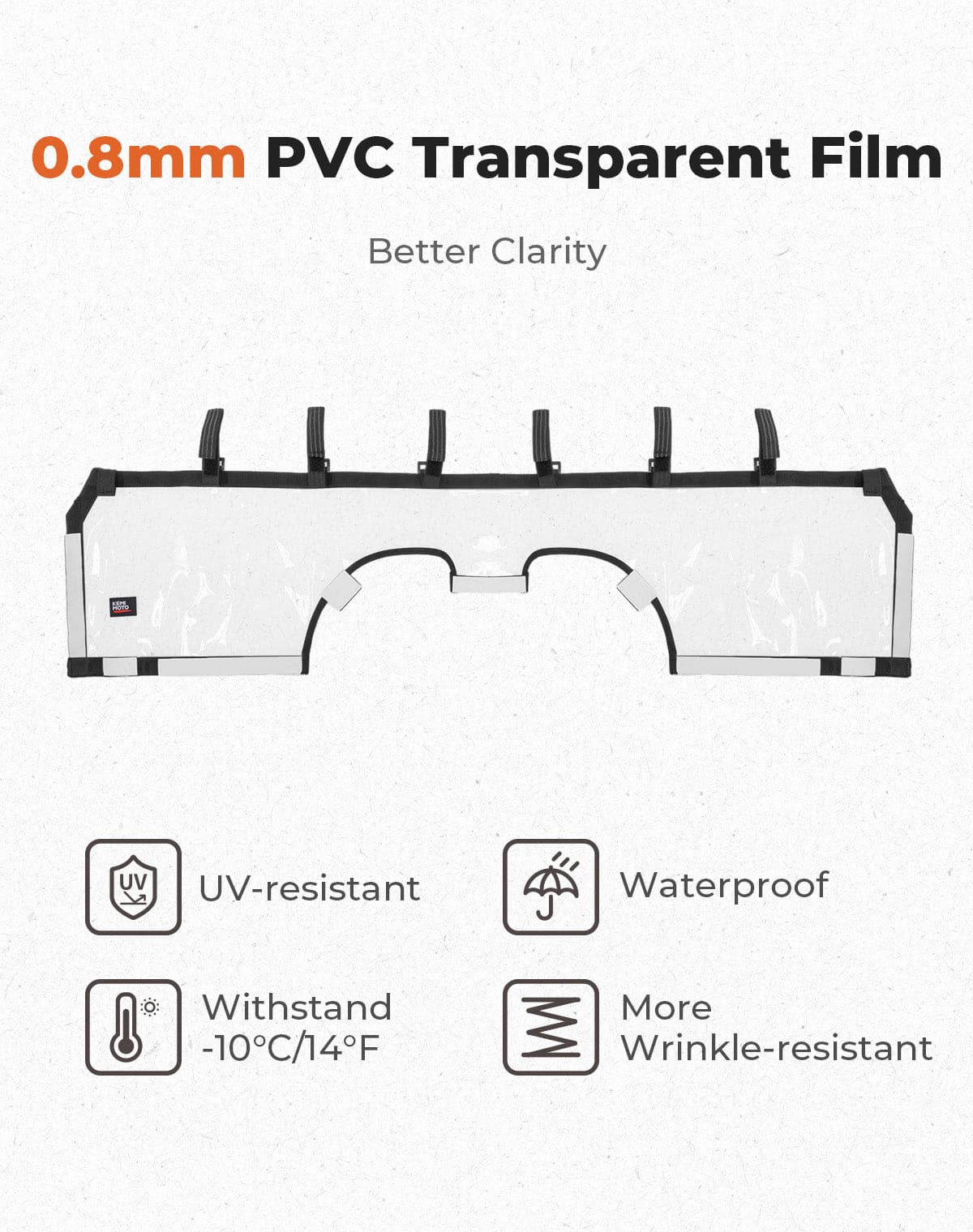 Kemimoto Maverick R lunotto posteriore morbido PVC