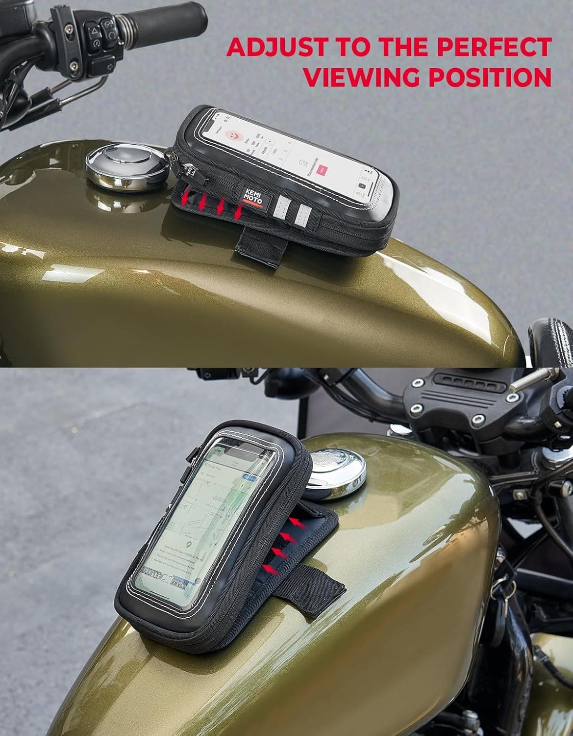 Kemimoto borsa serbatoio moto magnetica touch 6.5"
