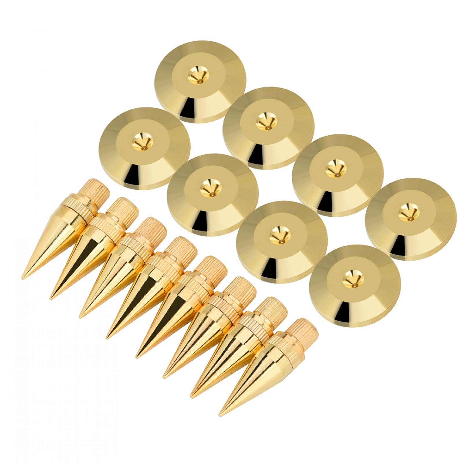 Kuuleyn punte per diffusori 6x36 mm 8 paia sottopunte rame oro