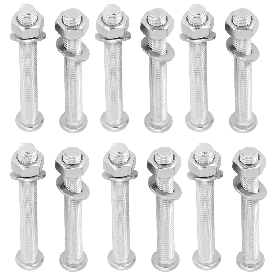 Hapivida Kit Bulloni Scala Piscina Inox 12 Pezzi 67 mm