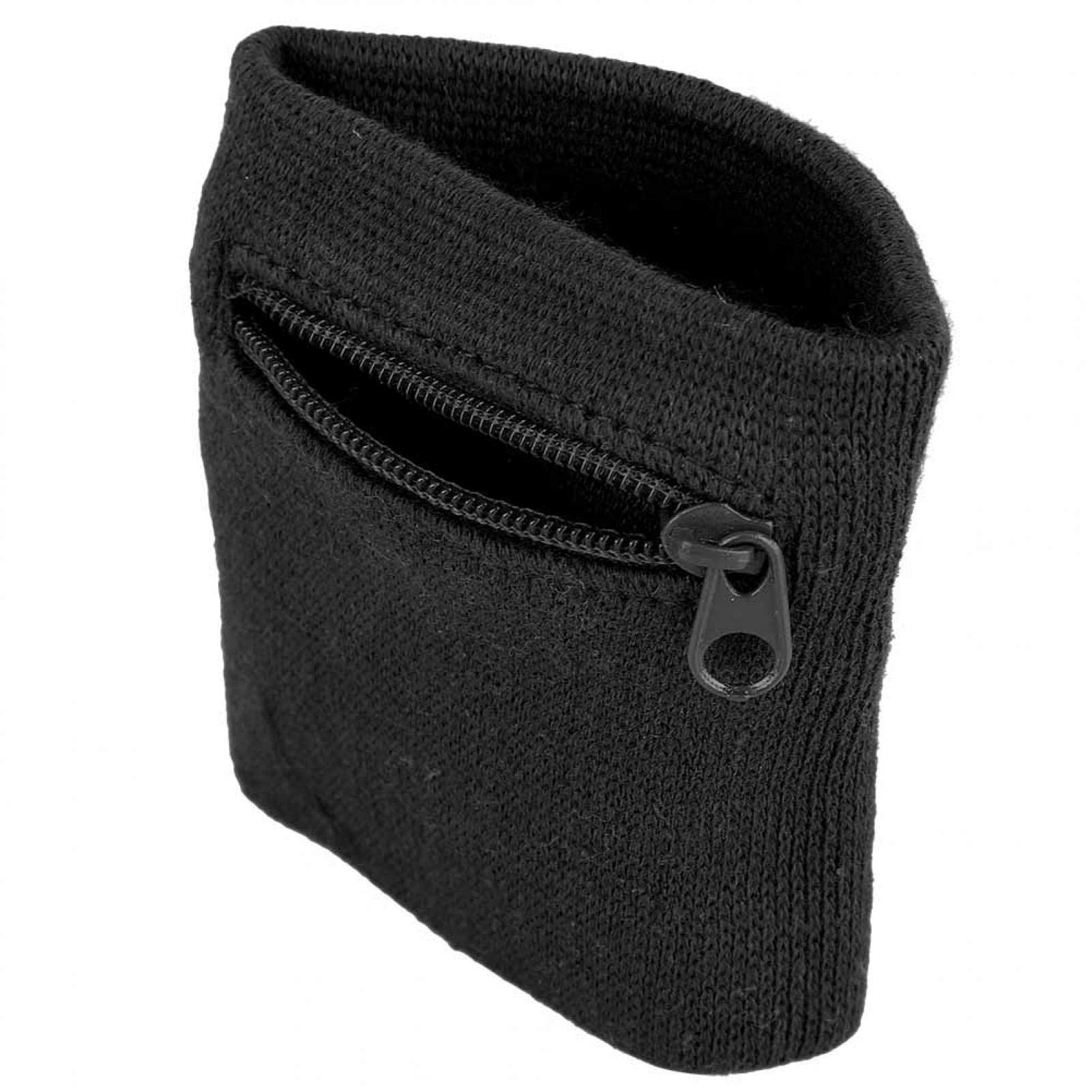 Kuuleyn Polsino sportivo con cerniera cotone nero unisex