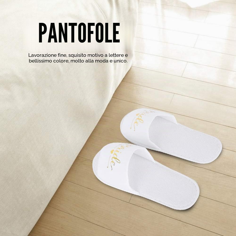 Hapivida Pantofole Hotel Bianche Sposa 1 da 5 Paia