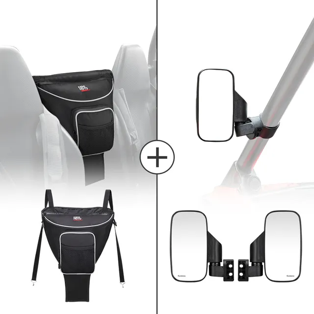 KEMIMOTO RZR borsa sedile centrale + specchietti laterali