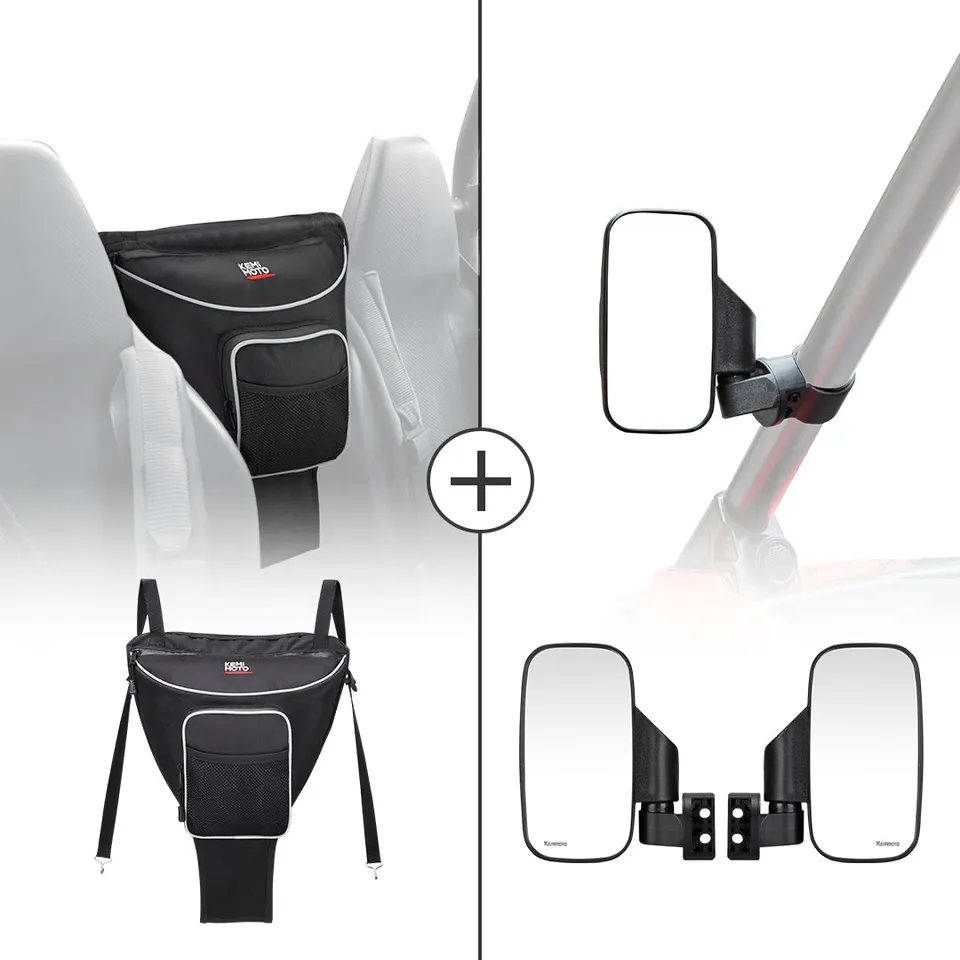 KEMIMOTO RZR borsa sedile centrale + specchietti laterali