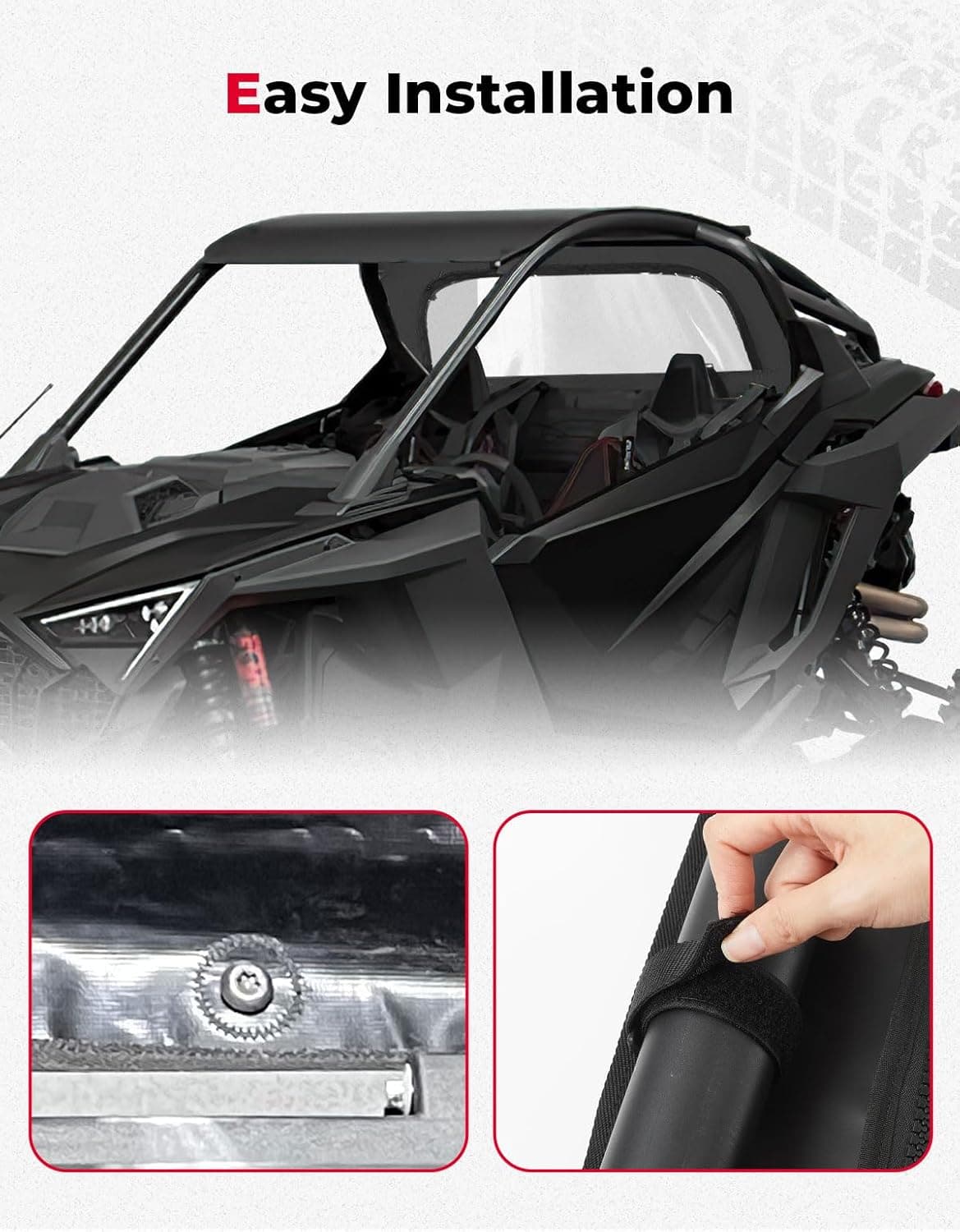 Kemimoto RZR Pro R lunotto posteriore morbido 2022-2024