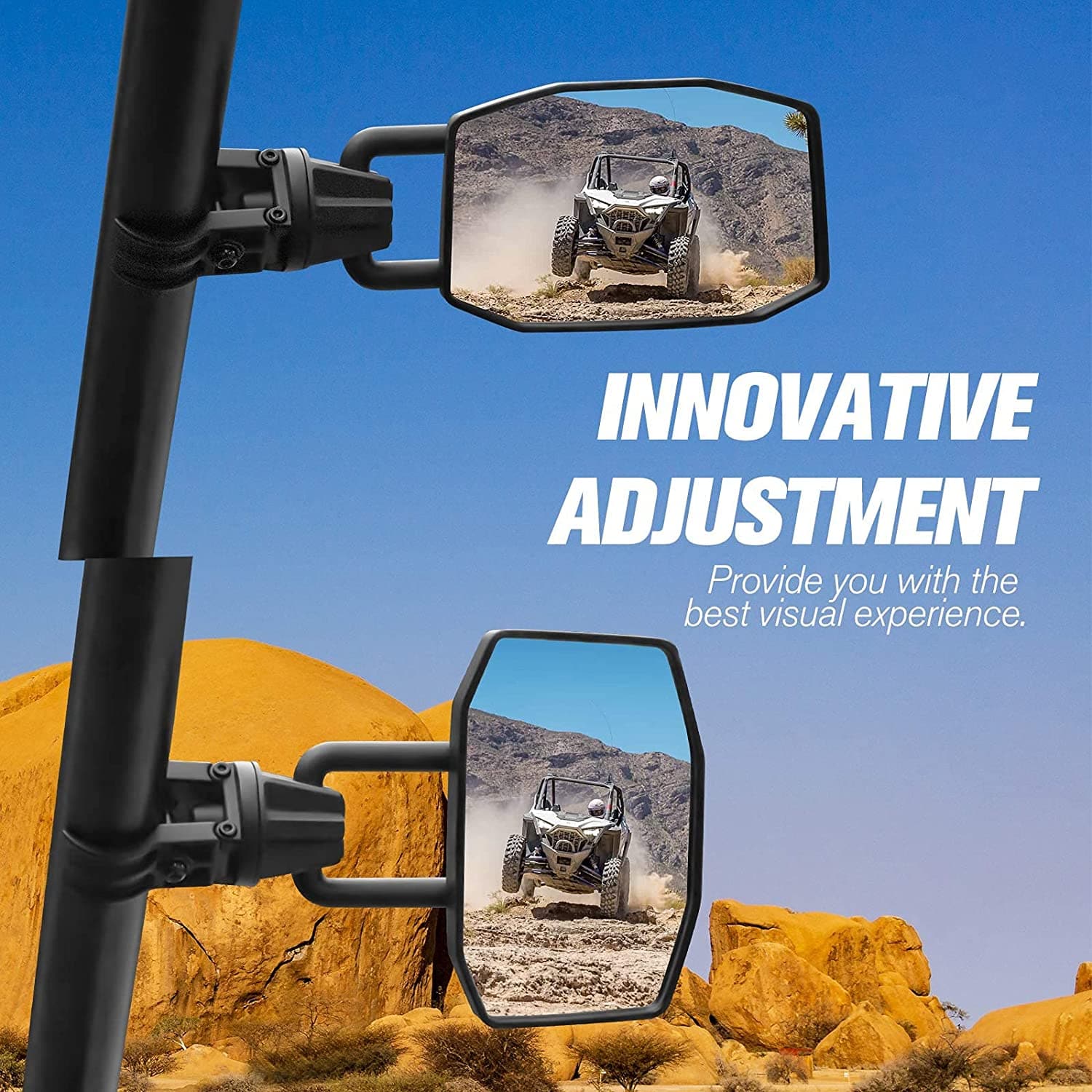 Kemimoto UTV Specchietti Laterali Universali Roll-Bar 44-51mm