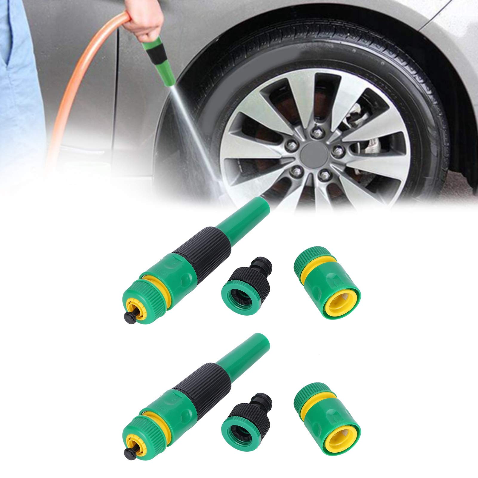 Kuuleyn Raccordo Rapido Tubo G1/2 2 Pezzi Innesto ABS Tenuta