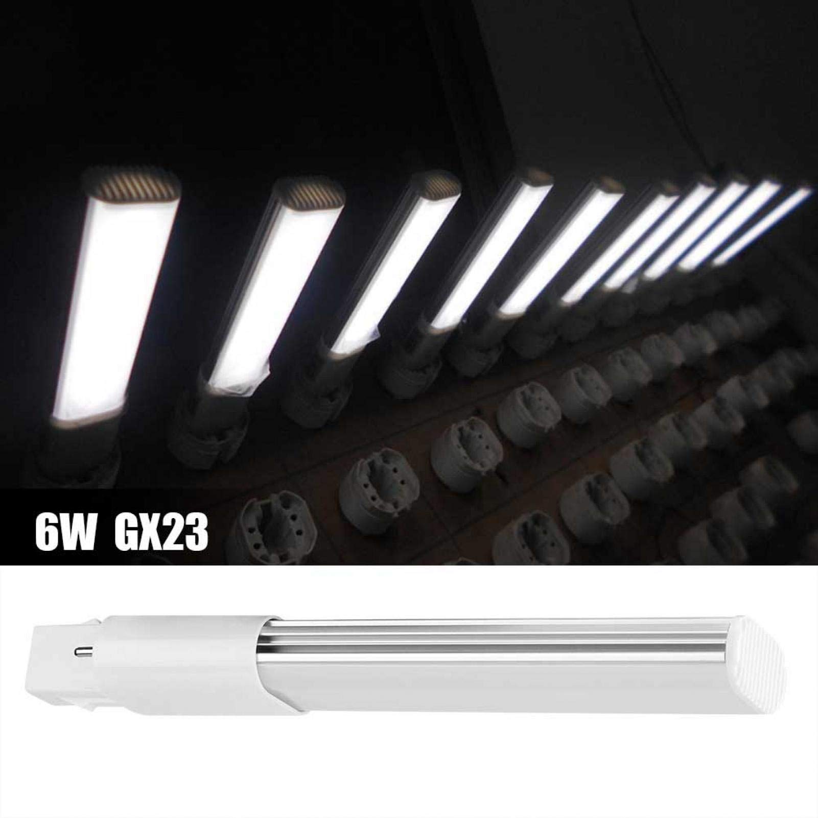 Kuuleyn Lampadina LED Tubo 6W GX23 luce fredda 6000K