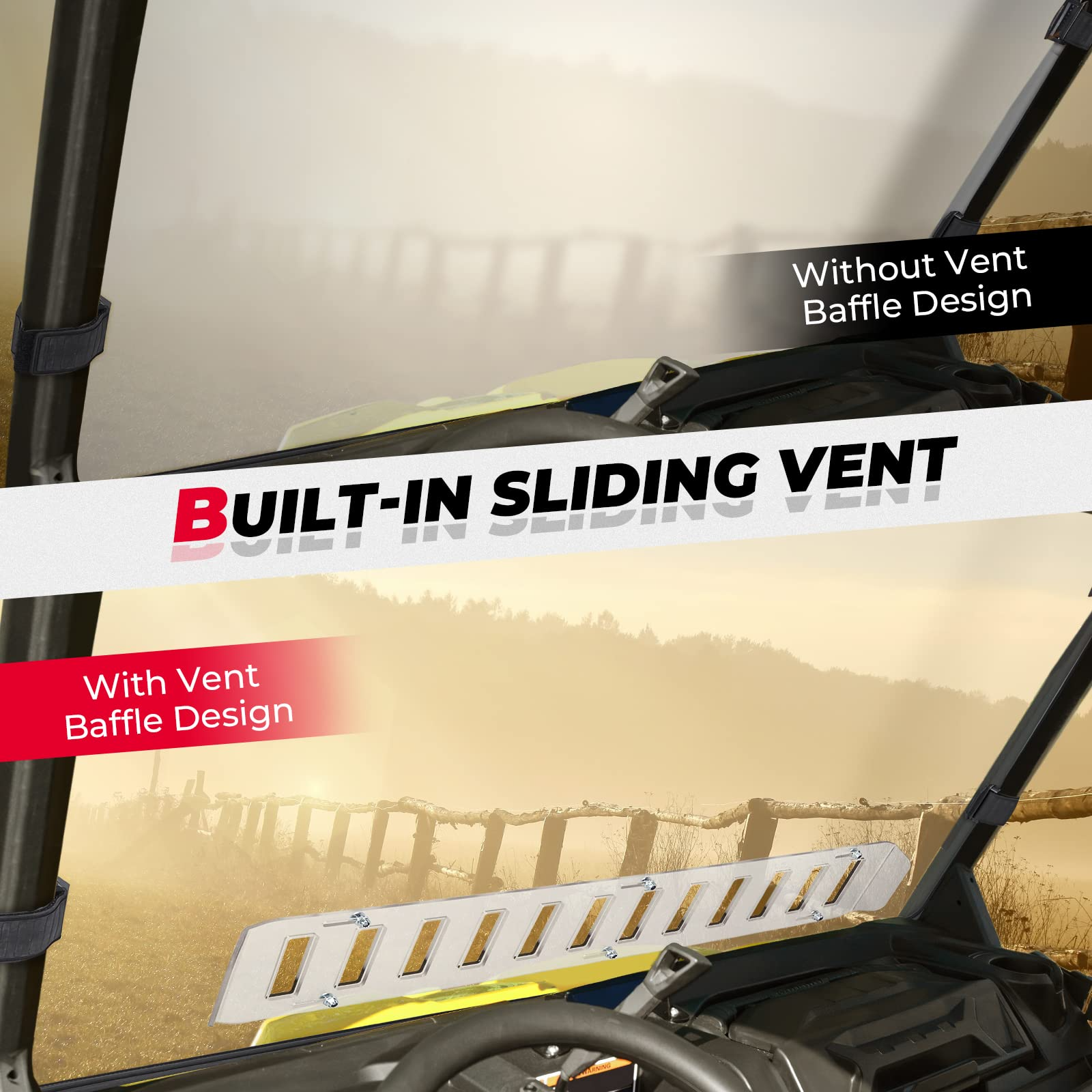 Kemimoto Defender parabrezza anteriore + posteriore kit