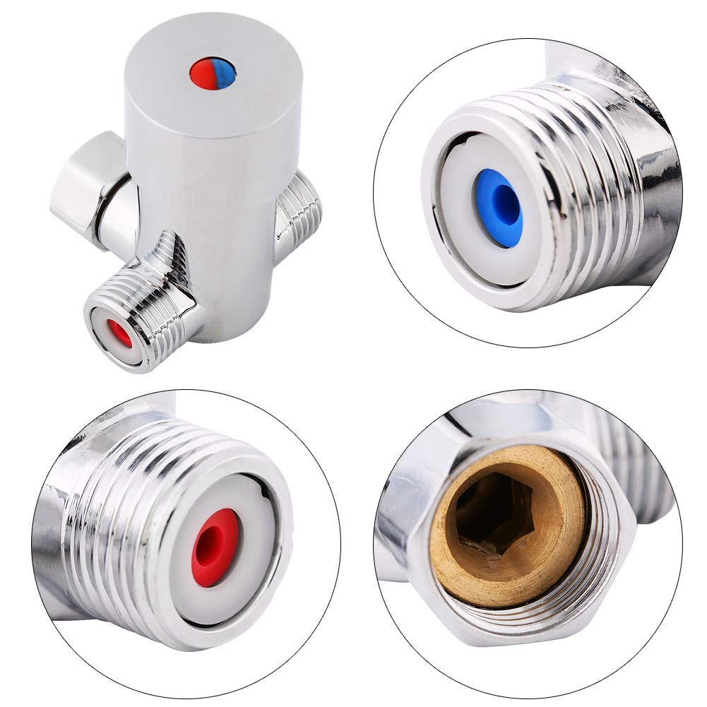 Kuuleyn Valvola Miscelatrice Acqua G1/2 Ottone Calda Fredda