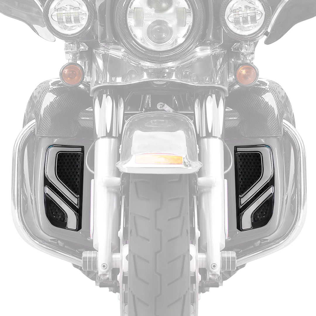 KEMIMOTO Touring Frecce LED Moto Nere Luce Diurna