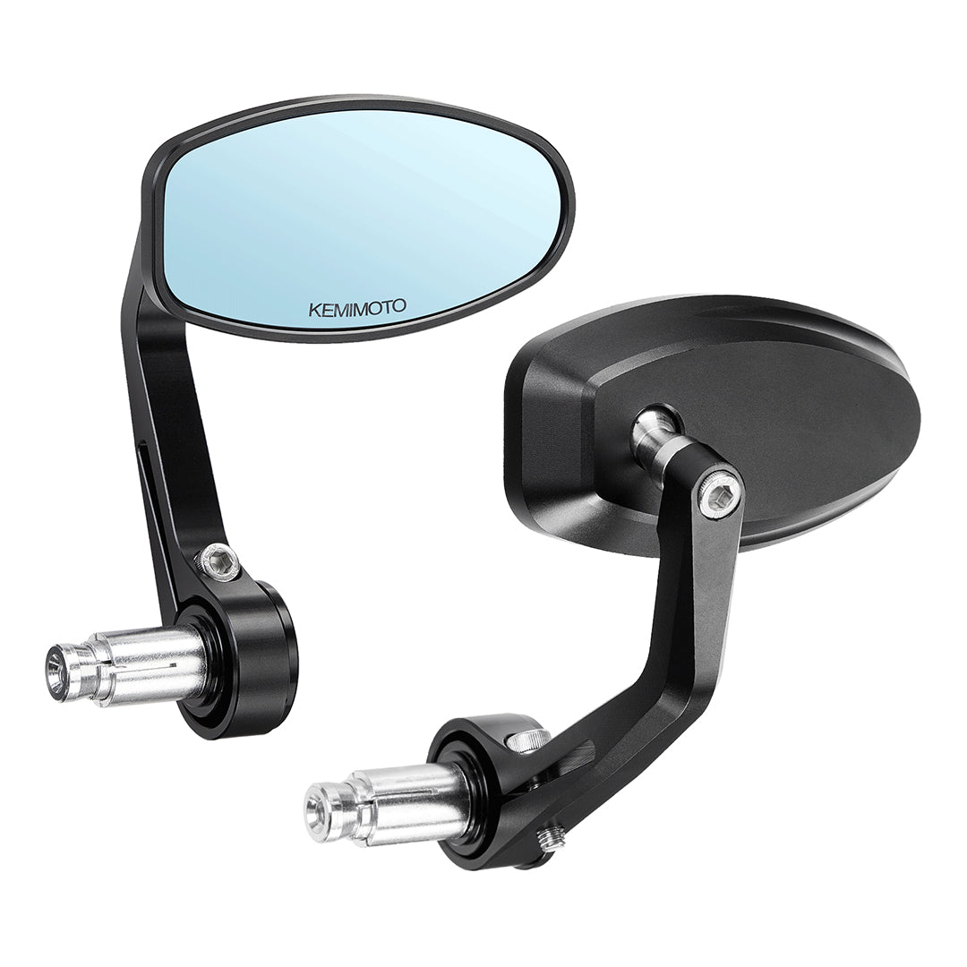 KEMIMOTO FCBEM003 specchietti manubrio blu antiabbaglio