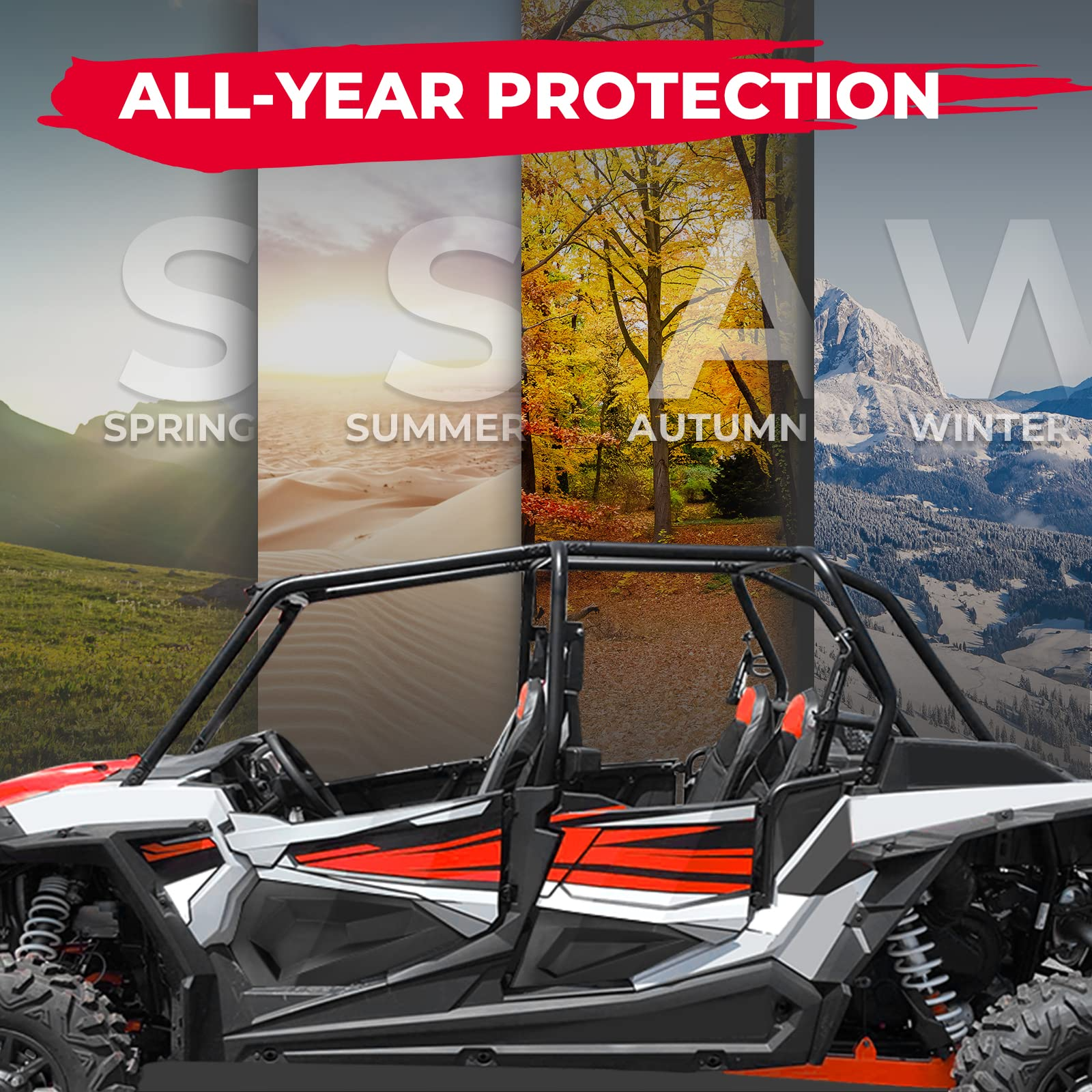 Kemimoto RZR XP4 1000 pannelli porta inferiori 4 porte antiramo