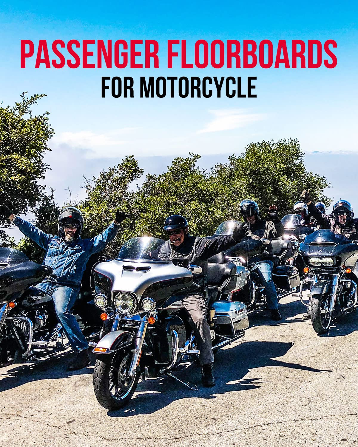 Kemimoto Touring pedane passeggero pieghevoli coppia
