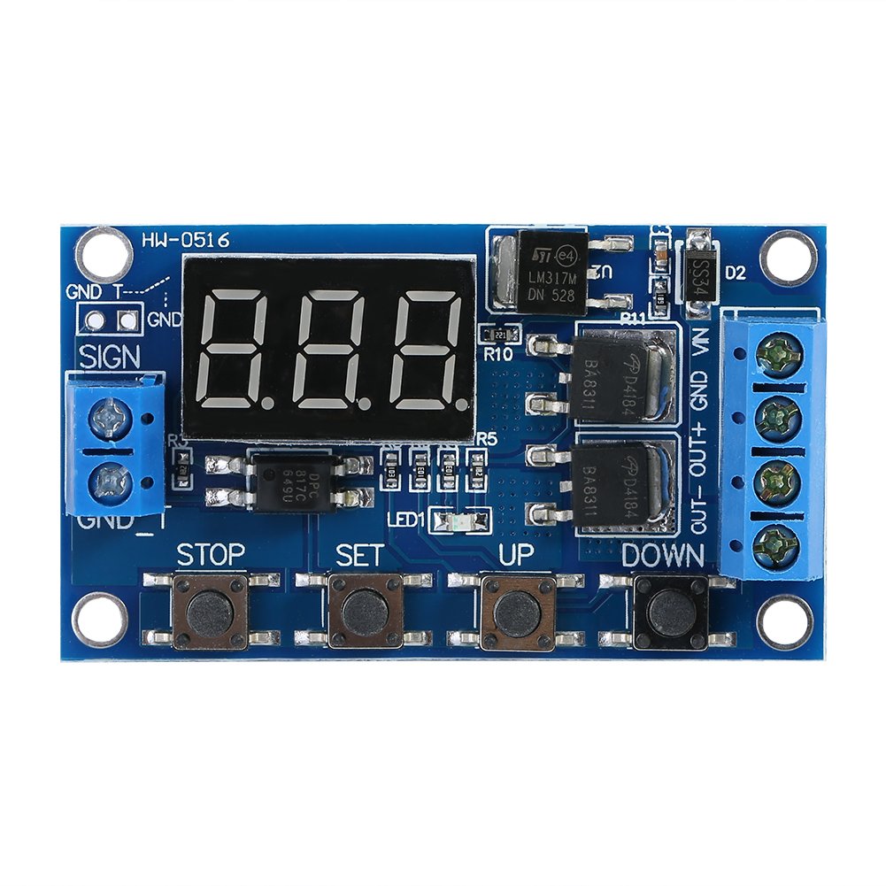 Kuuleyn modulo timer DC 5-36V display LED 15A