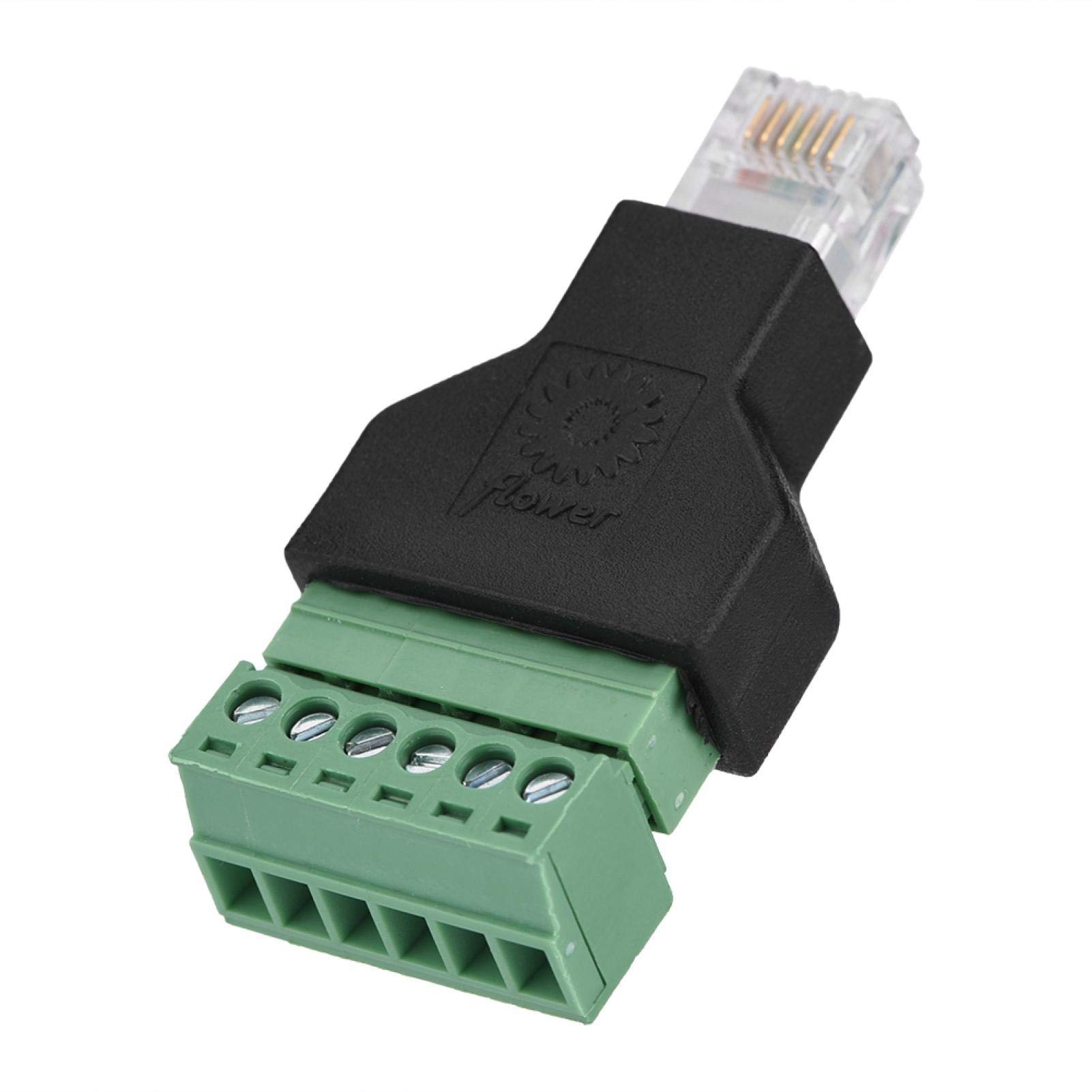 Kuuleyn adattatore RJ12 6P6C maschio a vite 1 pz