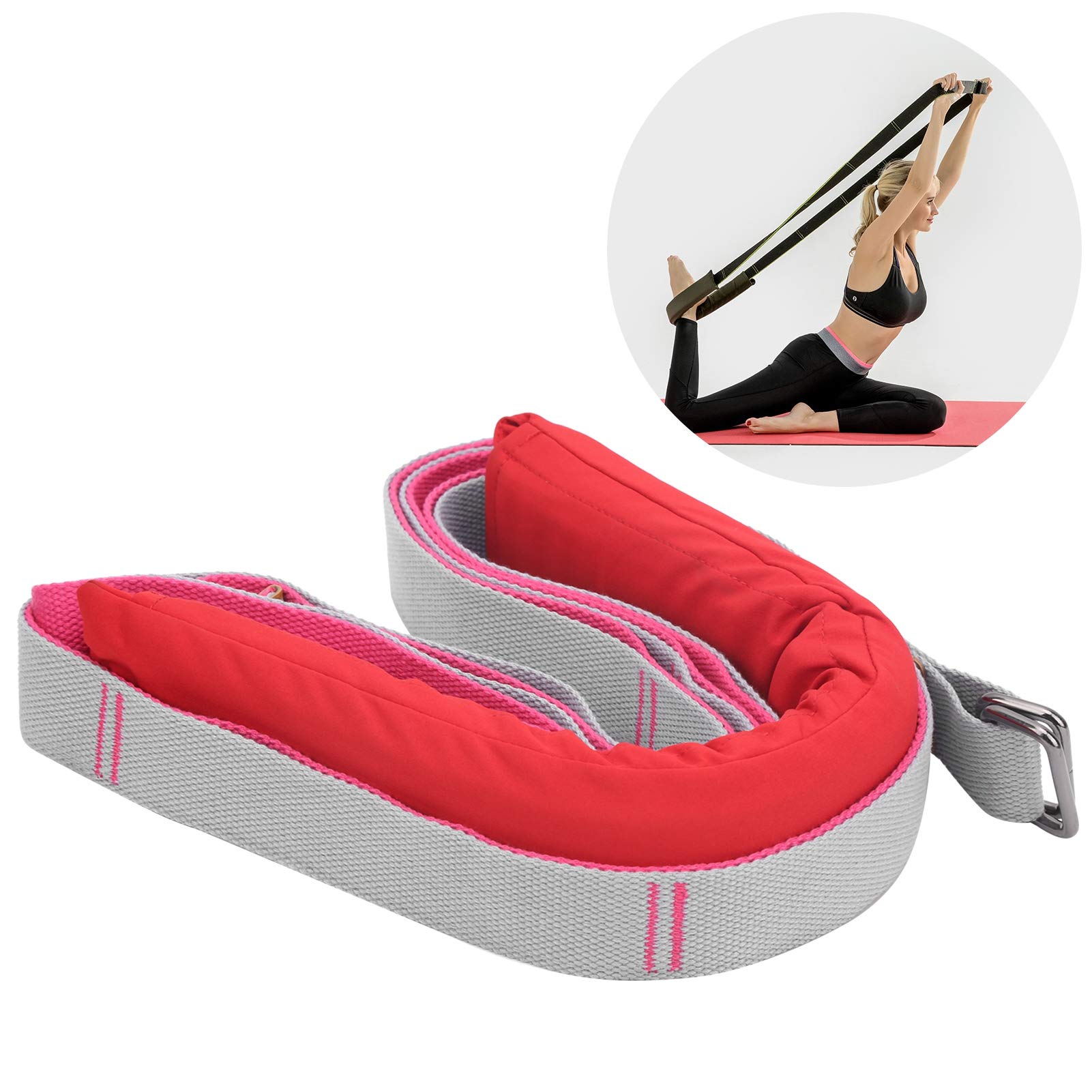 Kuuleyn Cintura Yoga Fitness Cotone Rosa Stretching