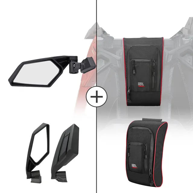 KEMIMOTO Maverick X3 Specchietti e Borsa Console Oxford