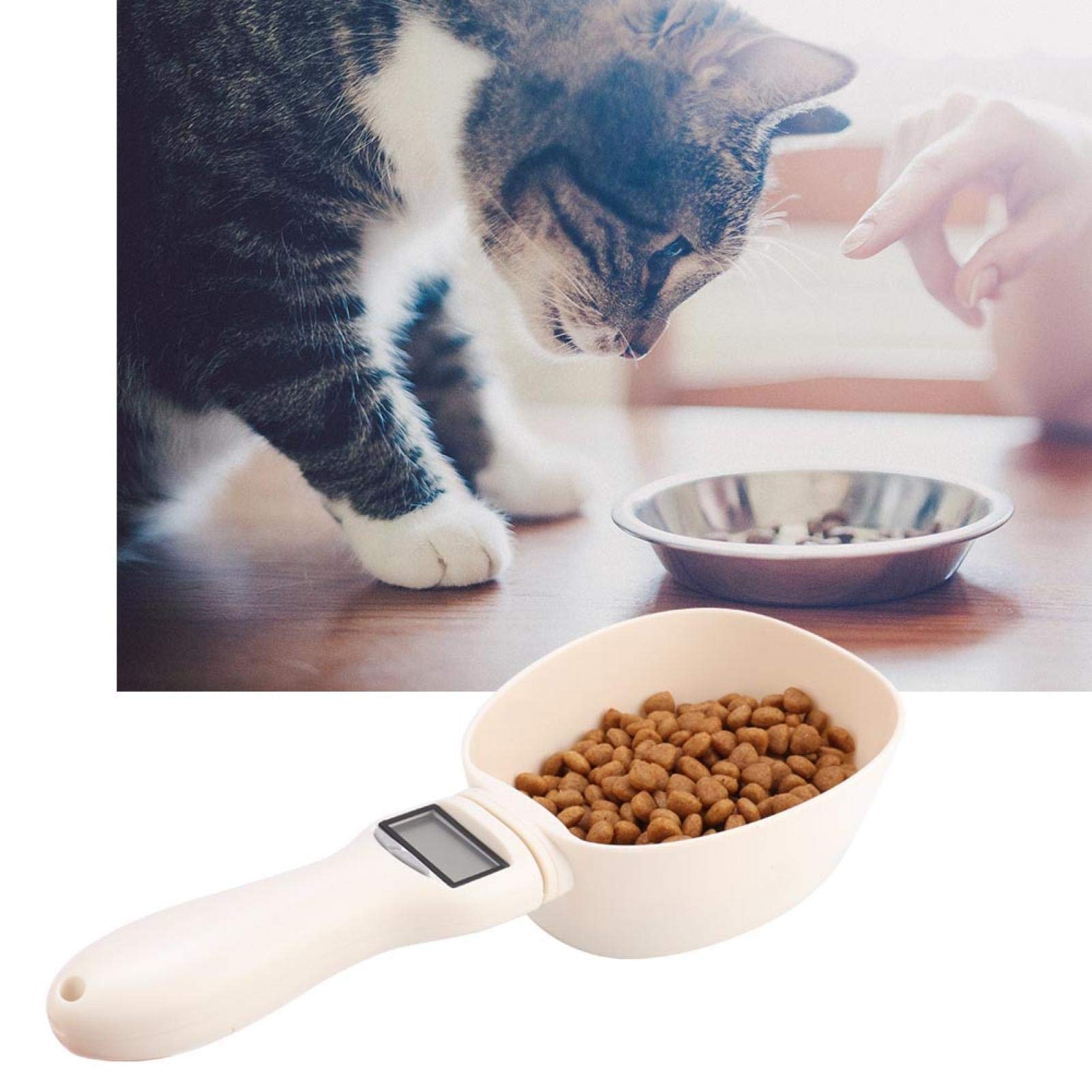 Kuuleyn Cucchiaio Dosatore Elettronico LCD per Cani Gatti
