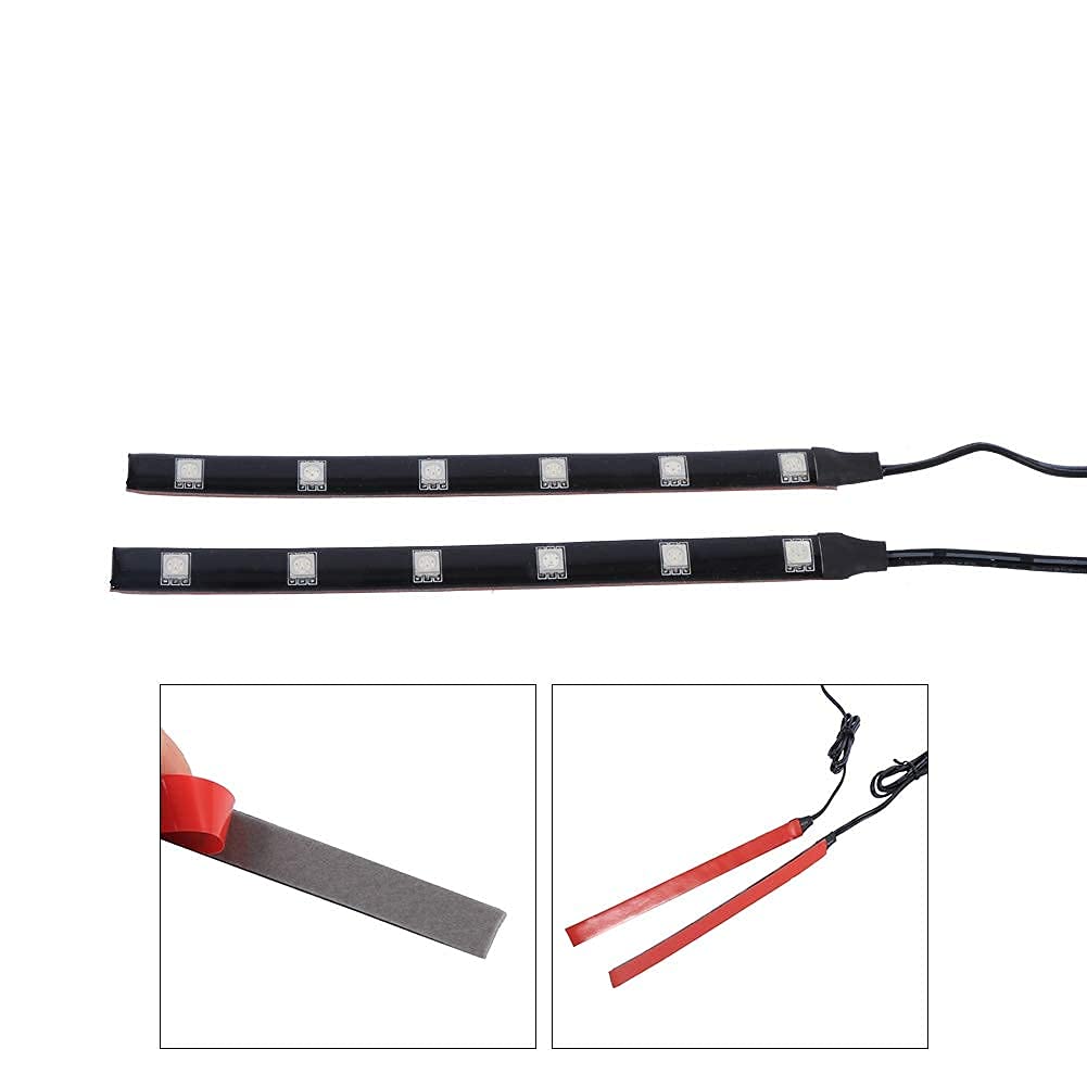 Kuuleyn 6LED 5050 frecce moto LED ambra 12V 2 pezzi
