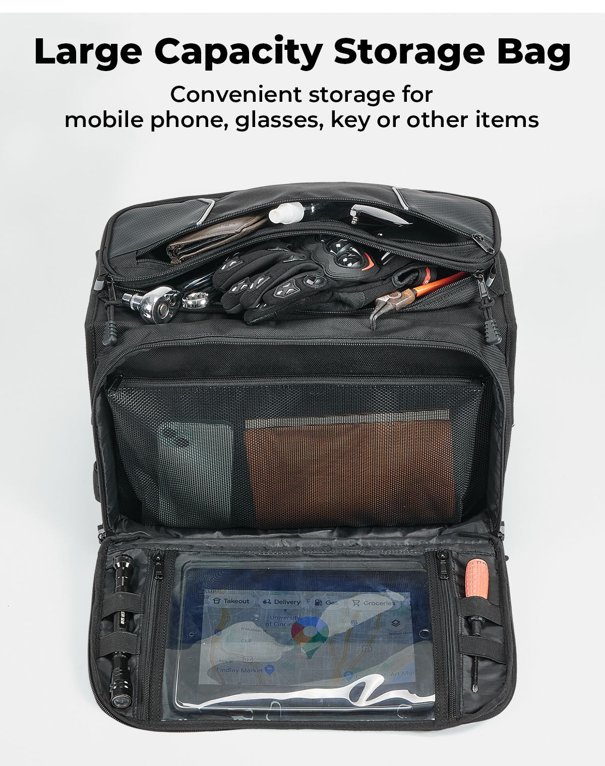 KEMIMOTO Maverick R borsa tetto UTV 1680D impermeabile