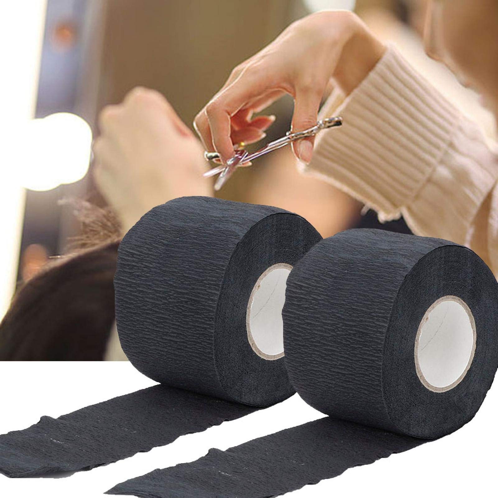 Kuuleyn Strisce Collo Carta Nere 2pz Elastiche