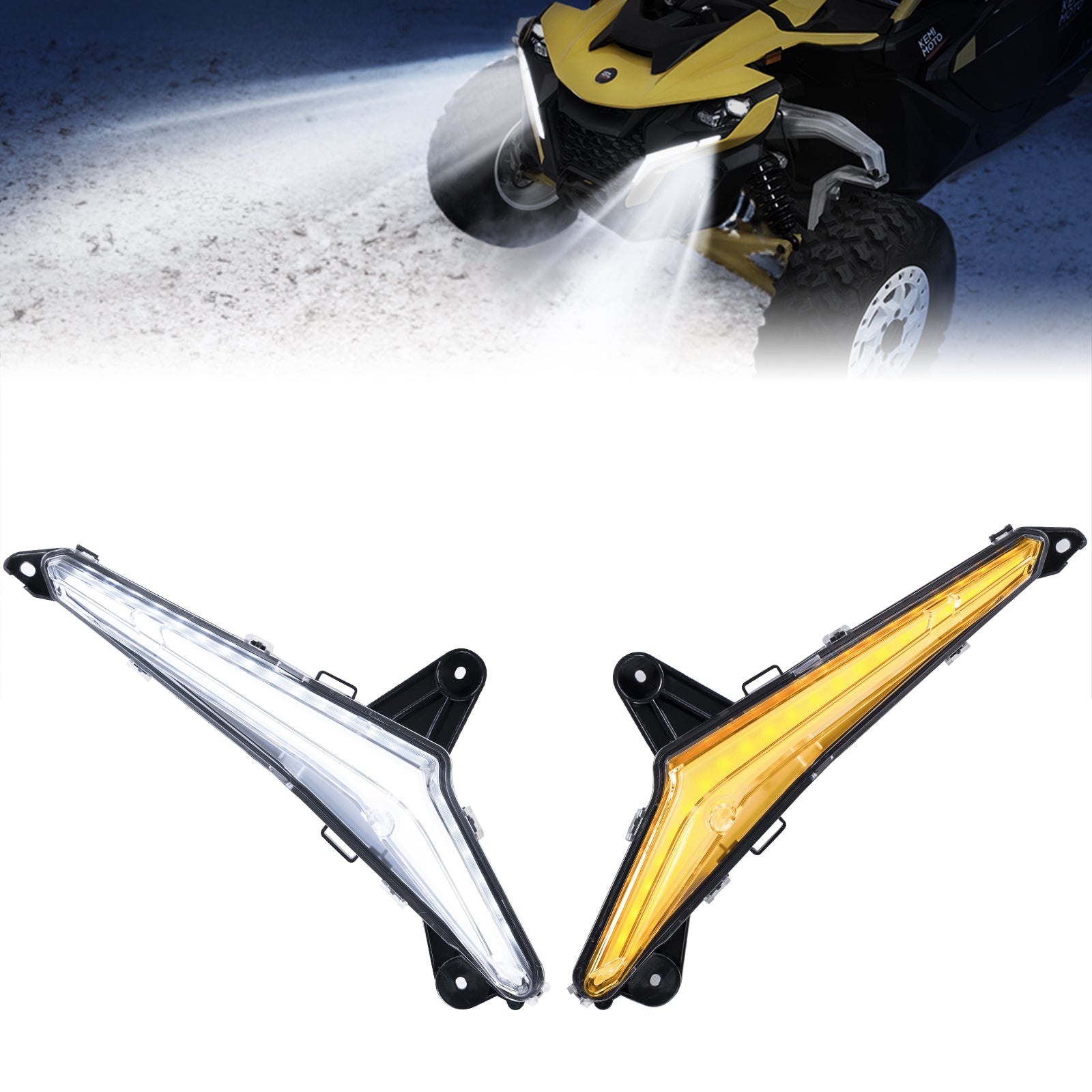 KEMIMOTO Maverick R fang lights LED frecce DRL