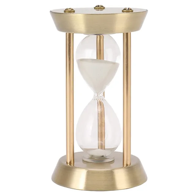 Hapivida Timer Sabbia Vetro Metallo Mini 10 Minuti