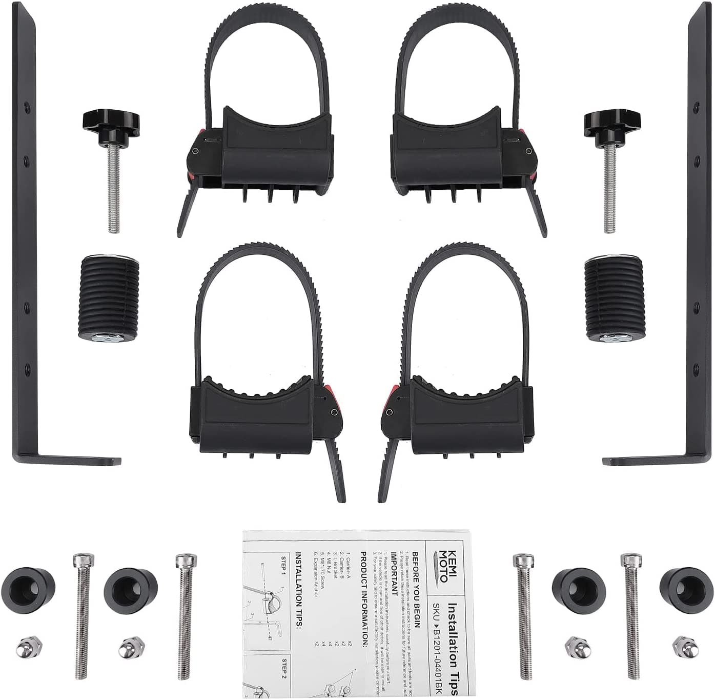 KEMIMOTO Ranger porta attrezzi cassone supporto pala 4 pezzi