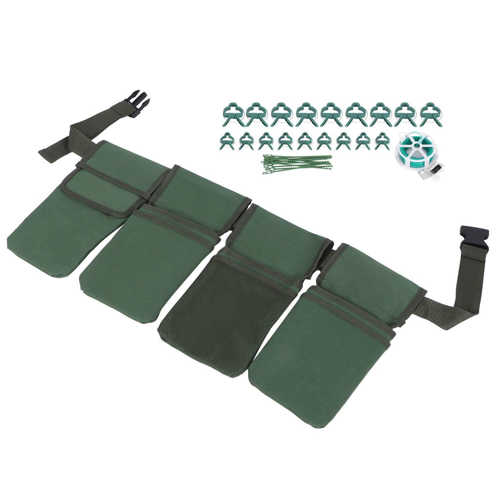 Kuuleyn Marsupio Giardinaggio Cintura Tela Verde