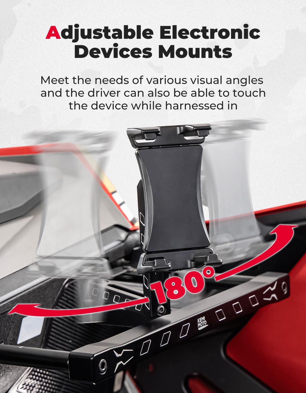 Kemimoto supporto tablet GPS + maniglia RZR Pro R Turbo R