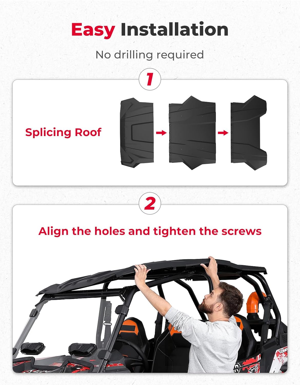 KEMIMOTO RZR XP 4 1000 tettuccio rigido 4 posti HDPE