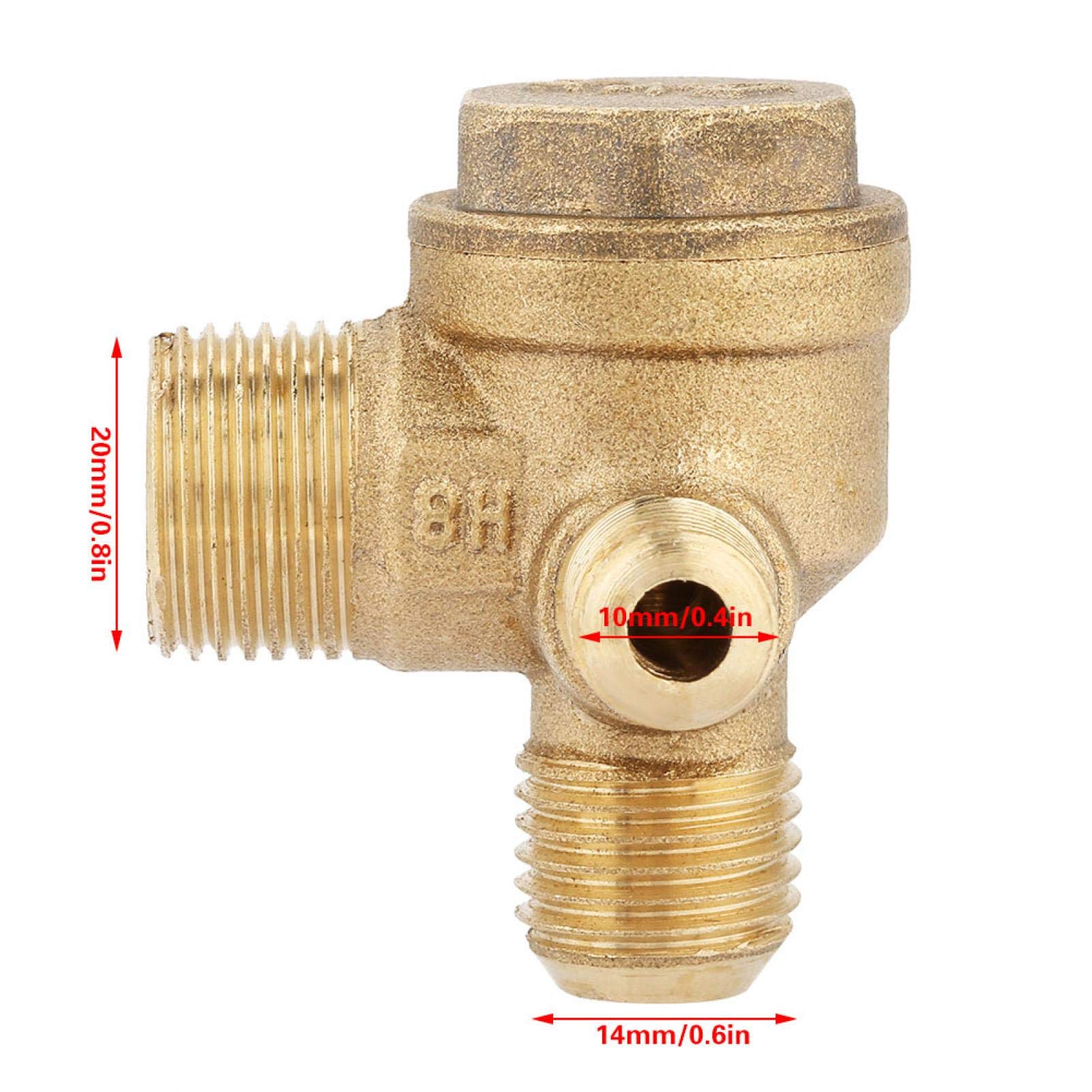Kuuleyn Valvola 90° 3 Vie valvola ritegno ottone 20x14x10mm
