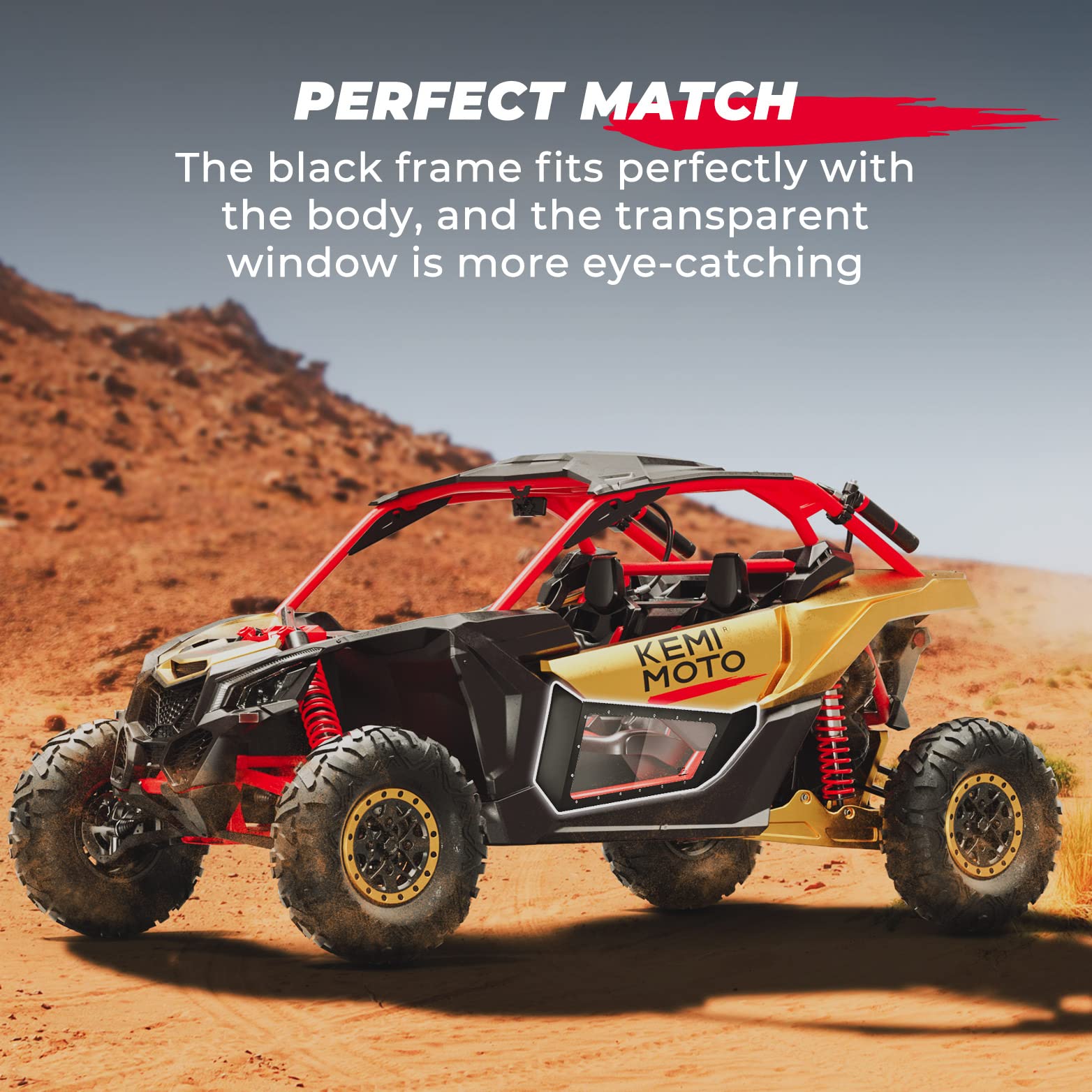 KEMIMOTO Portiere Inferiori Trasparenti Maverick X3 2 Posti