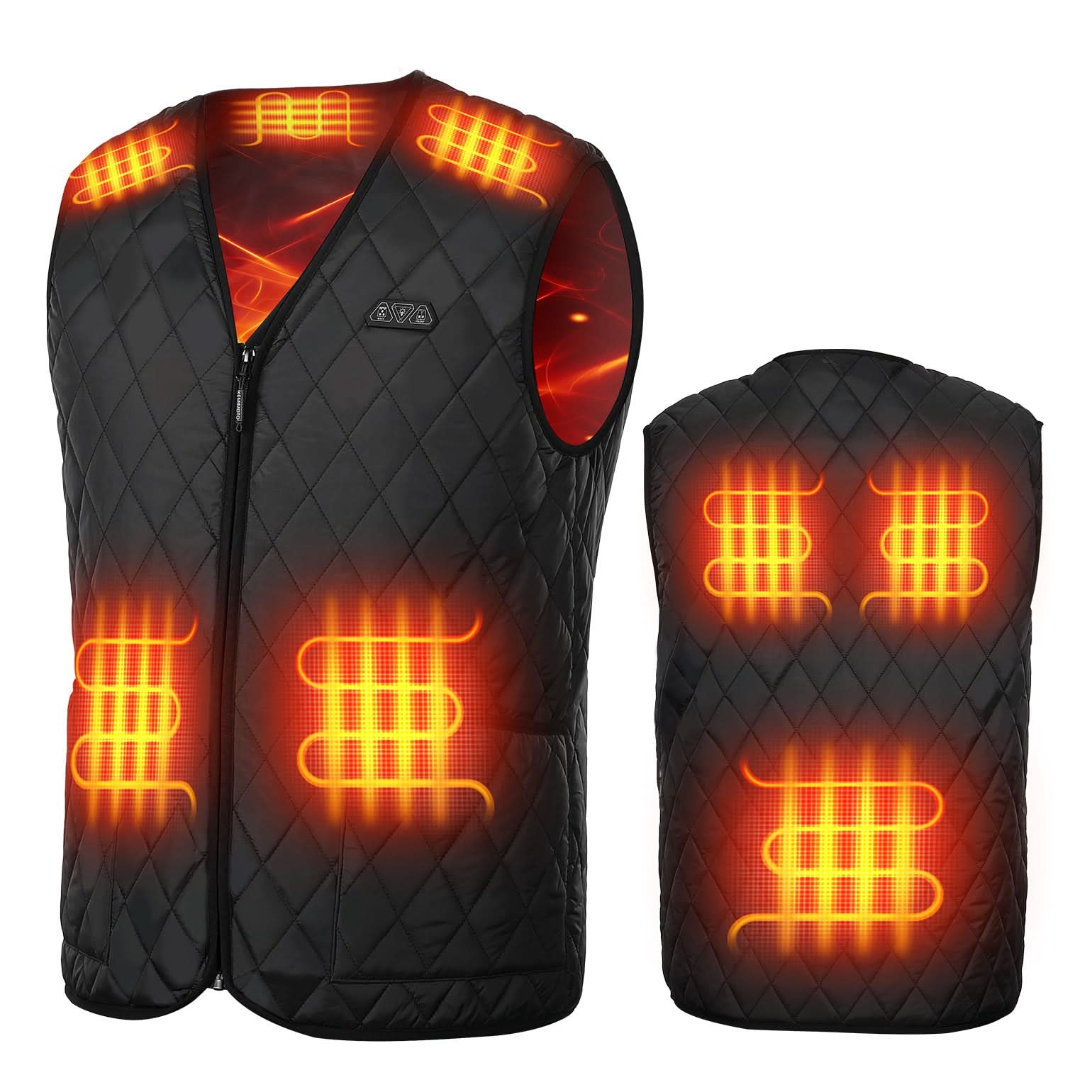 Kemimoto gilet riscaldato uomo con batteria leggero