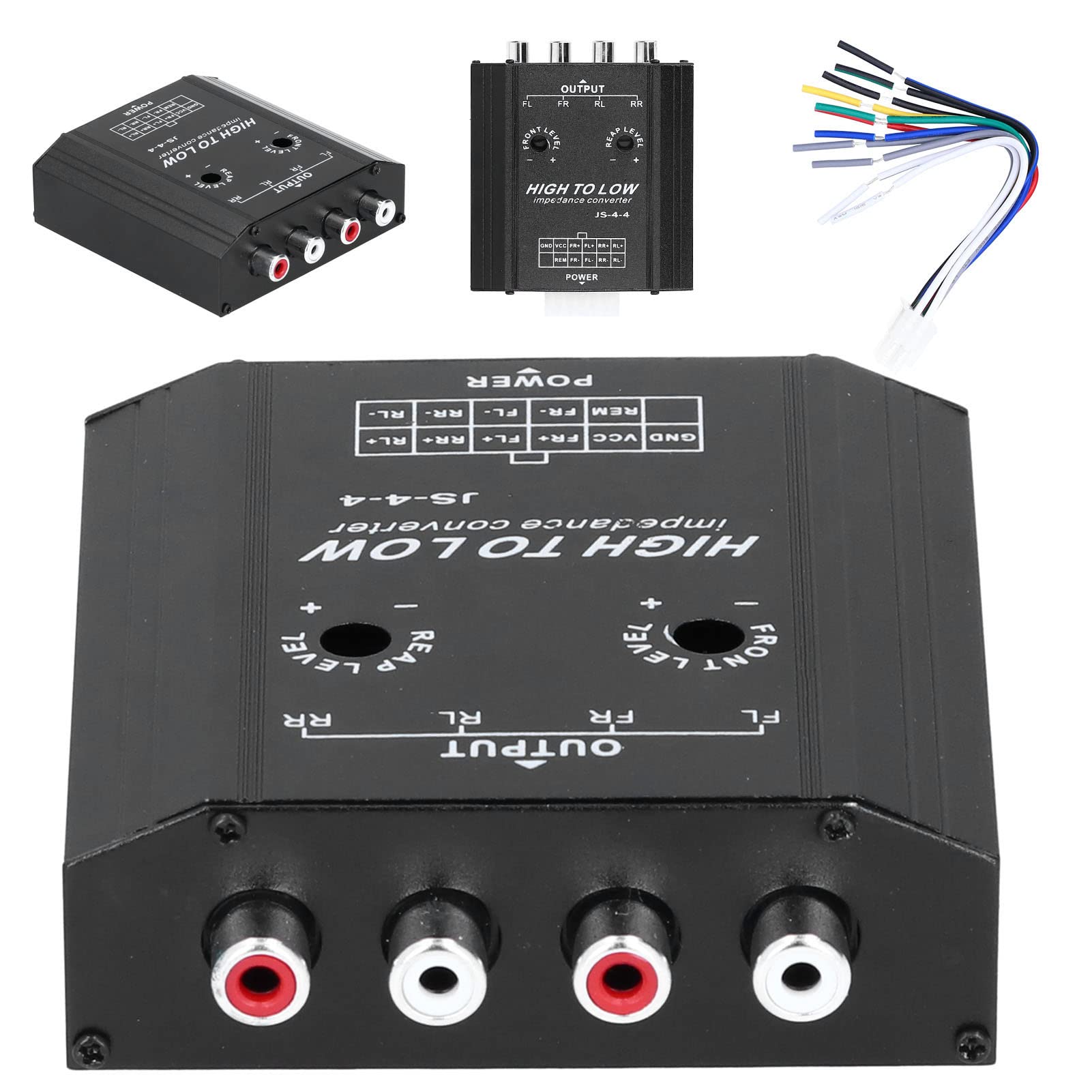 AOWINHIT Convertitore impedenza 12V 4 canali per auto