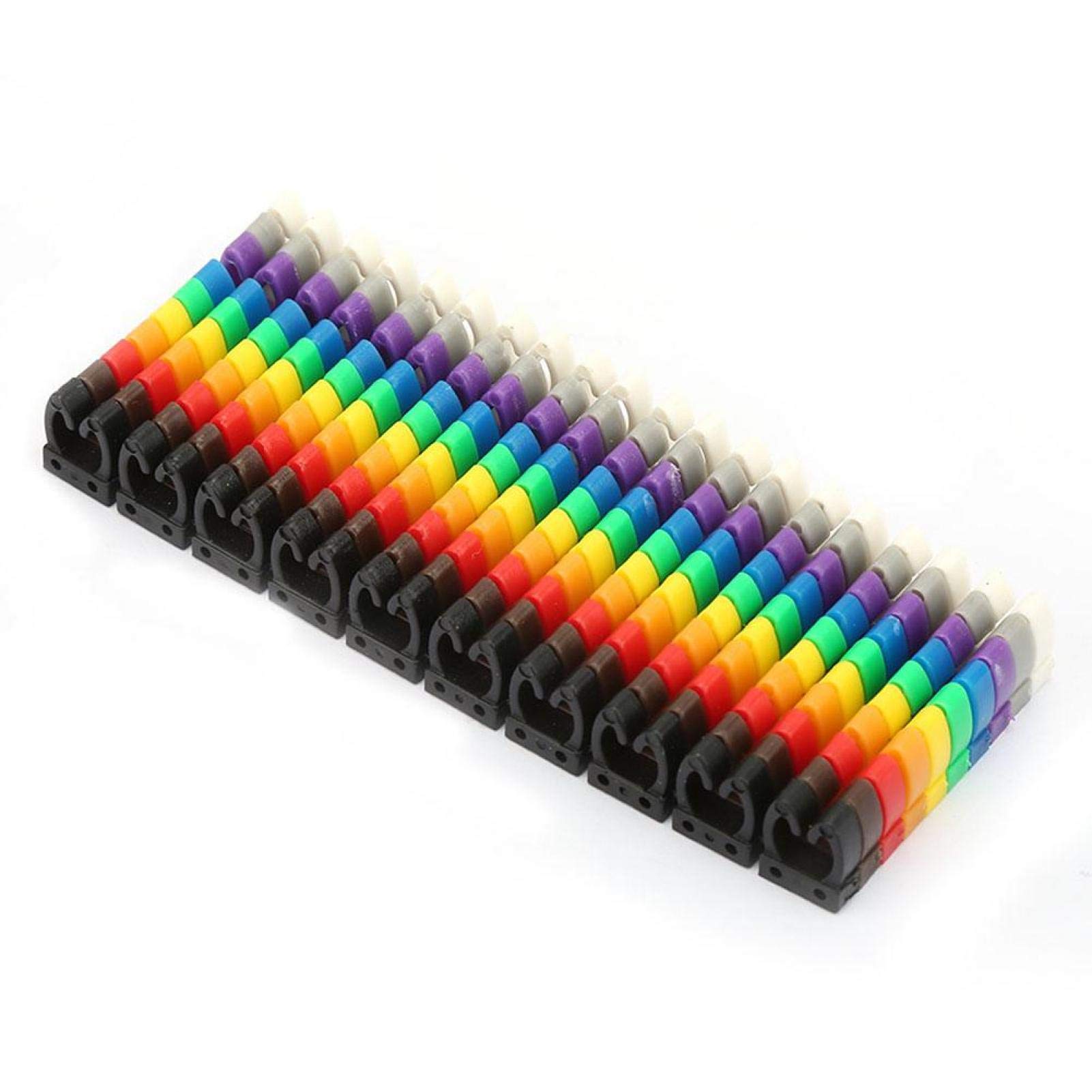 Kuuleyn Clip 0-9 4mm segnafili colorati 100 pezzi