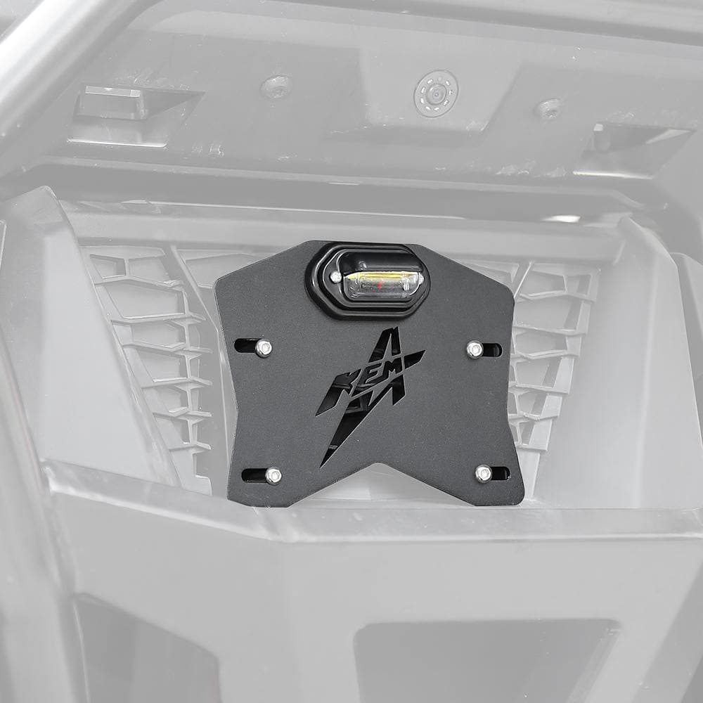 KEMIMOTO B0111-04101BK Porta Targa LED UTV Alluminio