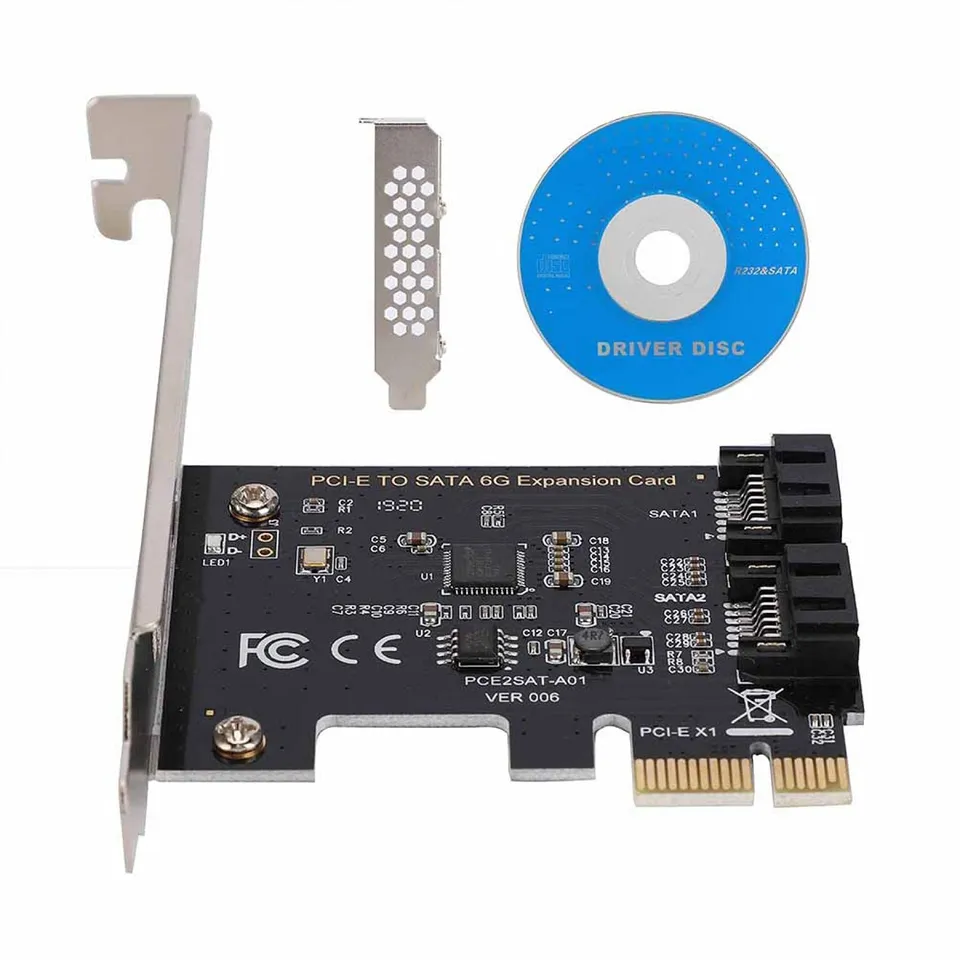 Kuuleyn Scheda PCIe SATA 6Gbps 4 Porte Hot-Plug