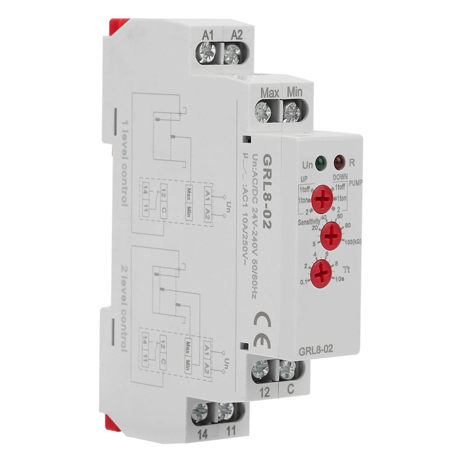 Kuuleyn GRL8-02 Relè Livello Liquido Serbatoio Guida DIN