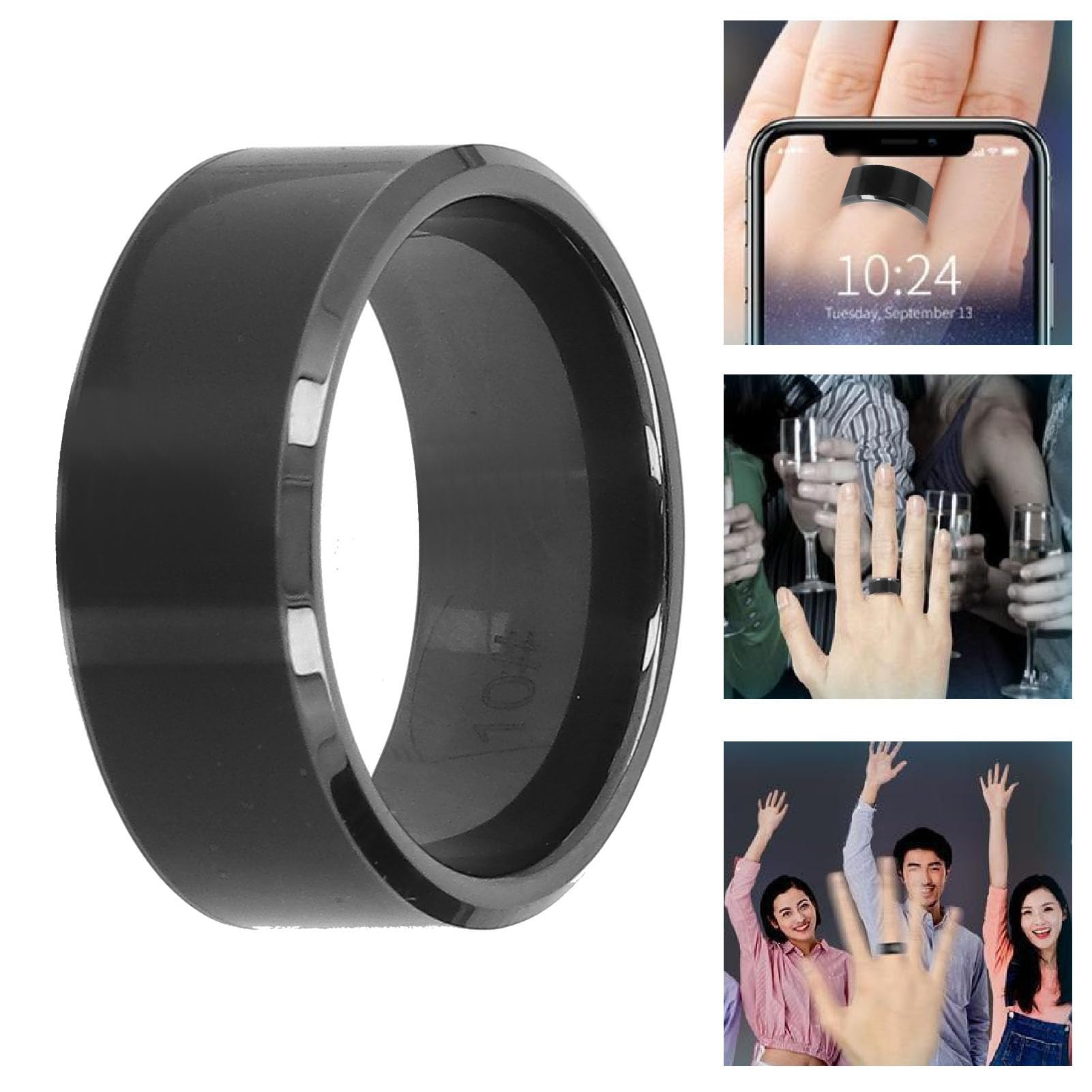 AOWINHIT Smart anello NFC ceramica zirconio NTAG216