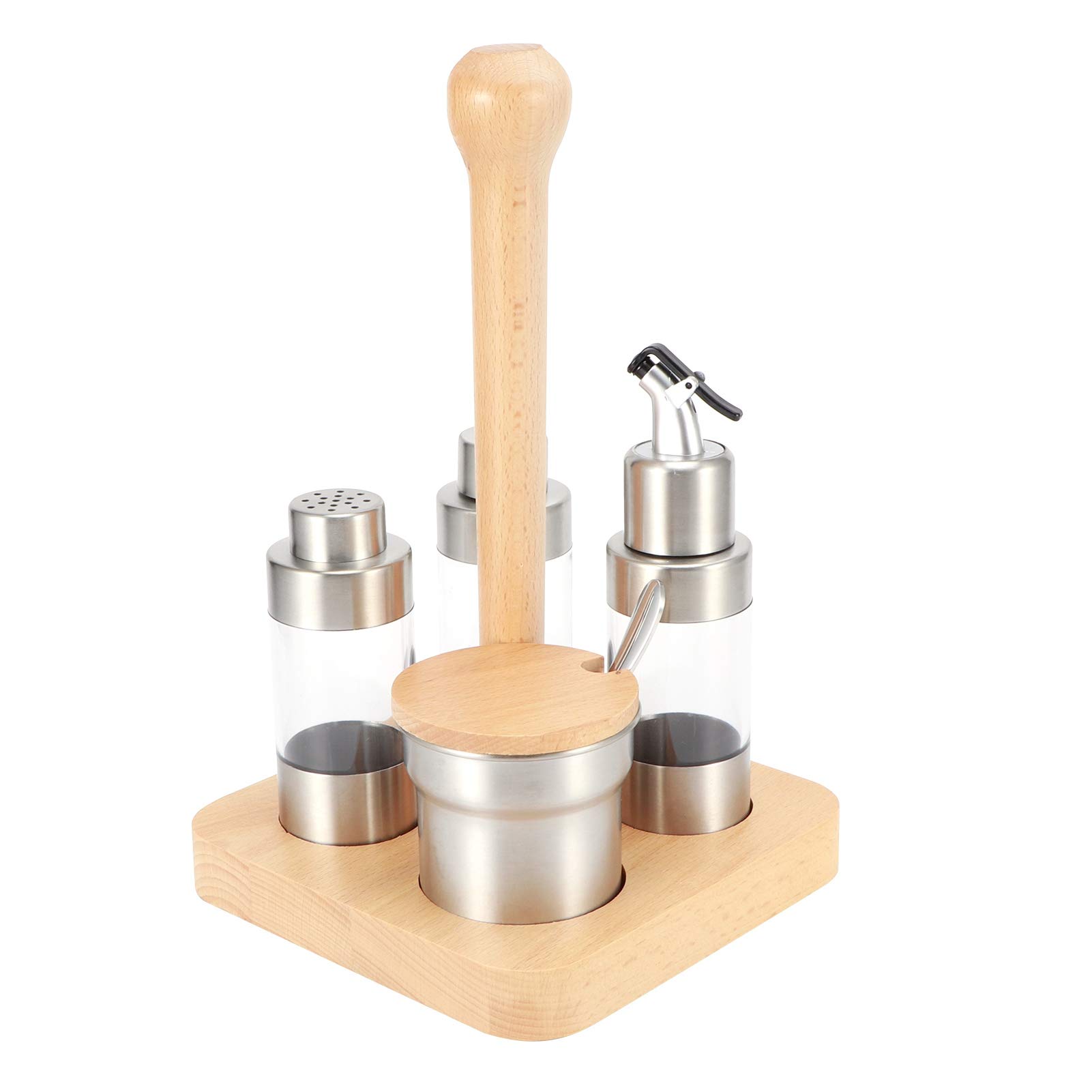 Kuuleyn Set portaspezie quadrato Piazza acciaio inox