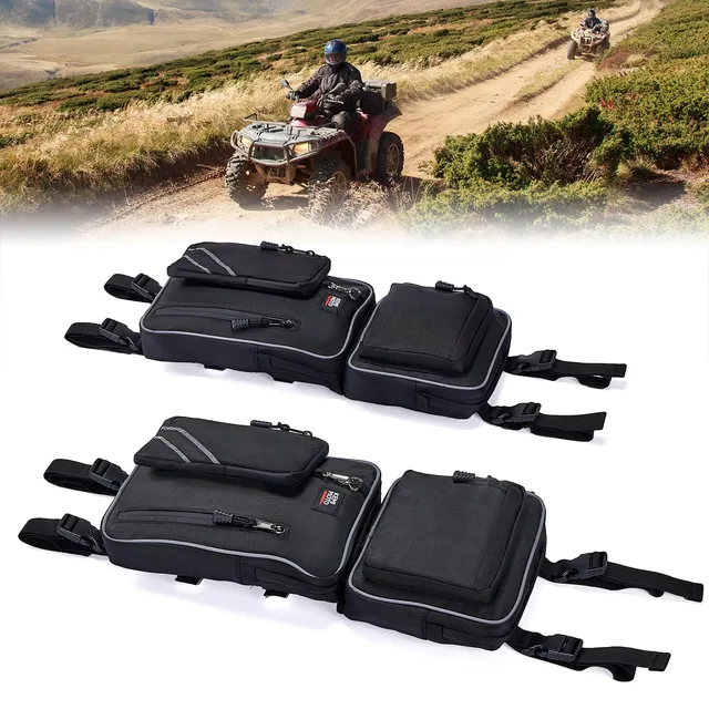 KEMIMOTO 2405 Borse Parafango ATV Coppia 2 Pezzi Nere